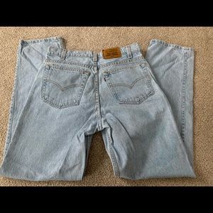 Rare brown tag Levi jeans.